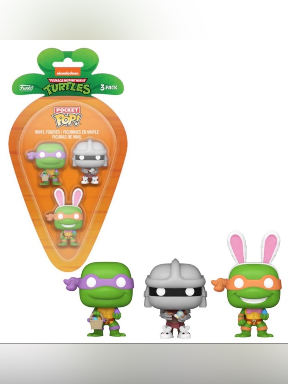 NWT FUNKO CARROT TEENAGE MUTANT NINJA TURTLES DONATELLO MICHELANGELO SHREDDER